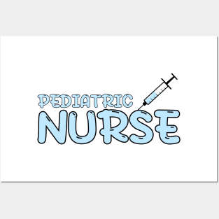 Pediatric Nurse Blue Posters and Art